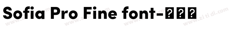 Sofia Pro Fine font字体转换